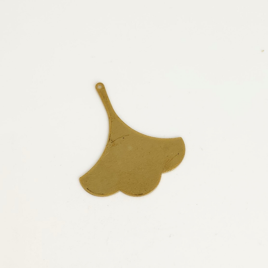 Ginkgo Leaf Stamping Blank 37x31mm