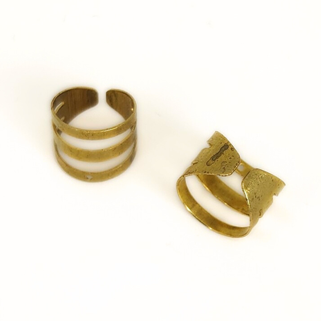 Wide Brass Ear Cuff 9mm