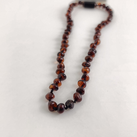 Cherry Amber Necklace 13"