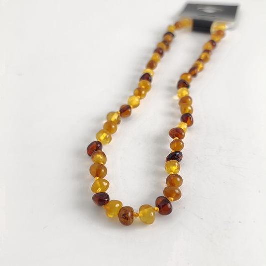 1/1 Mix Amber Necklace 13"