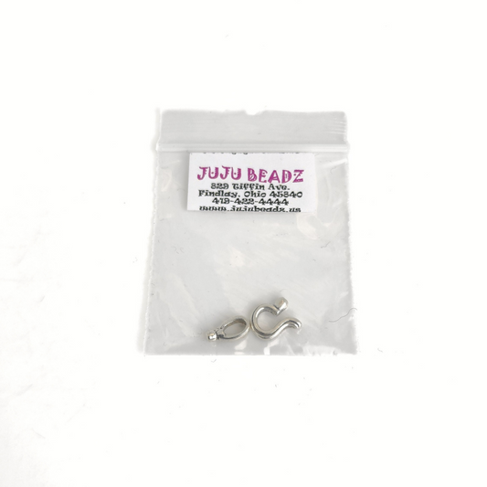 Swoosh Hook & Eye Clasp 14x9mm