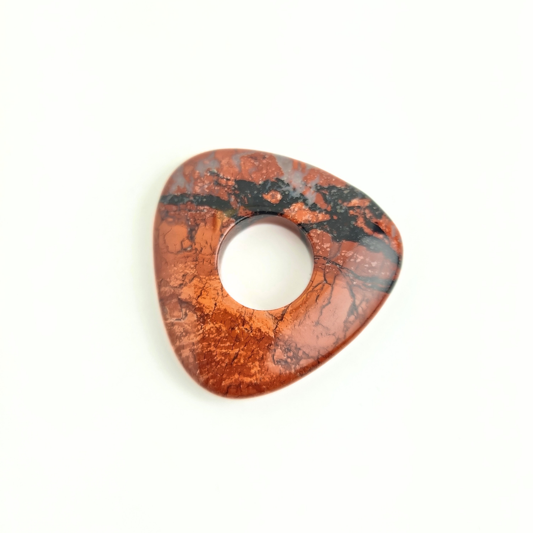 Cappuccino Jasper Triangle 40mm