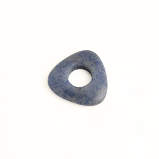 Blue Agate Triangle 40mm