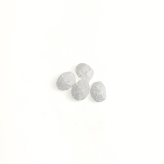 Matte White Fire Agate Oval 15mm