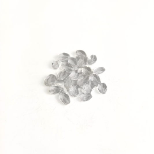 Crystal Faceted Oval 6-9x4-8mm