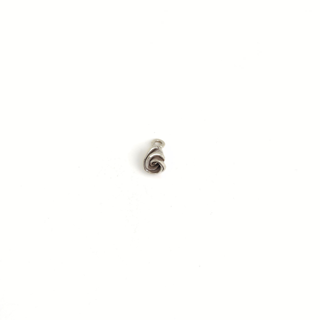 Open Rose Bud Pendant 8mm