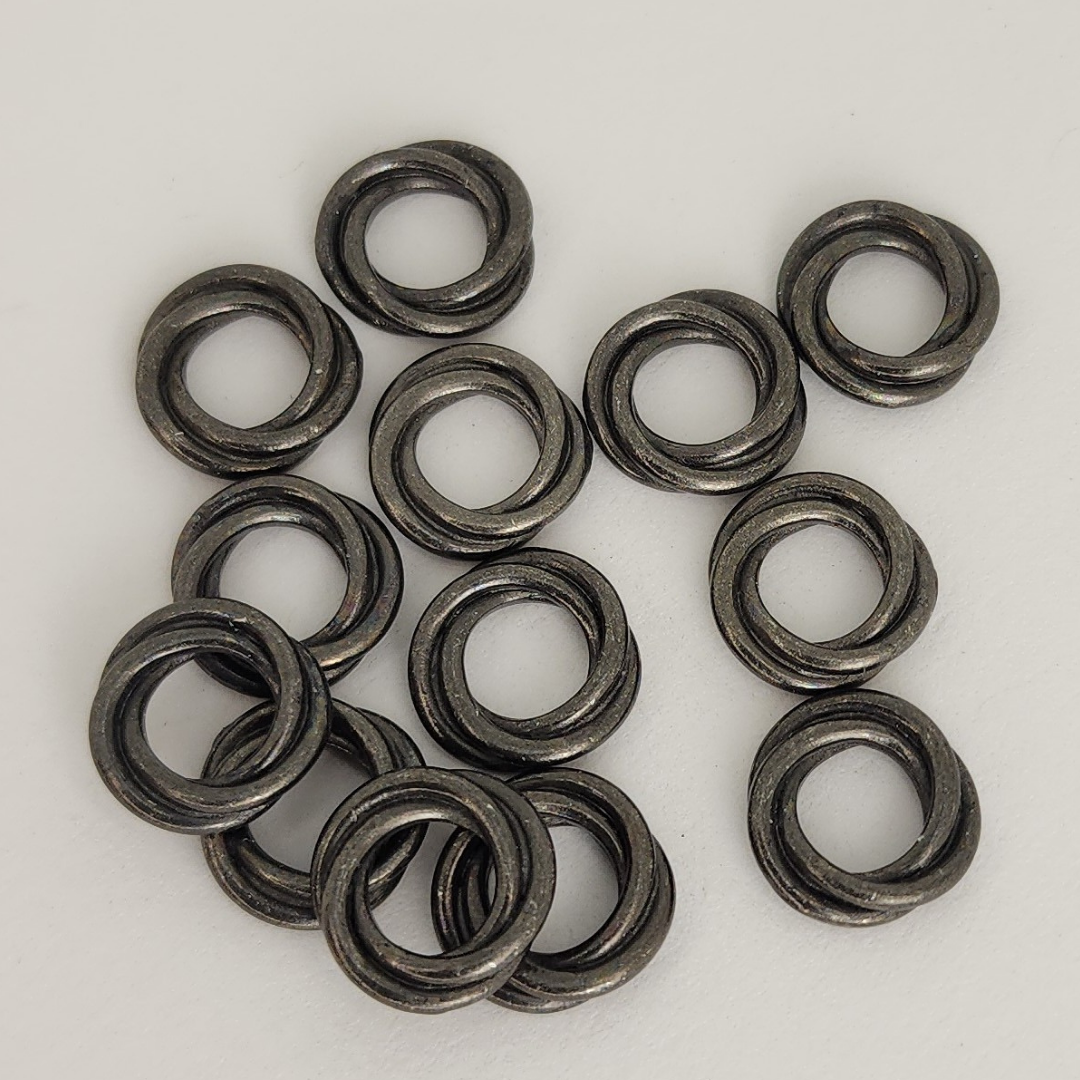 Large Hole Twisted Spacer 12mm
