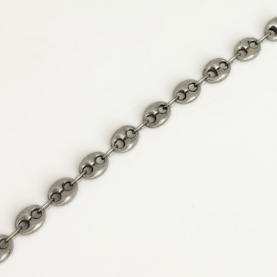 Antique Silver Pig Nose Chain 5mm