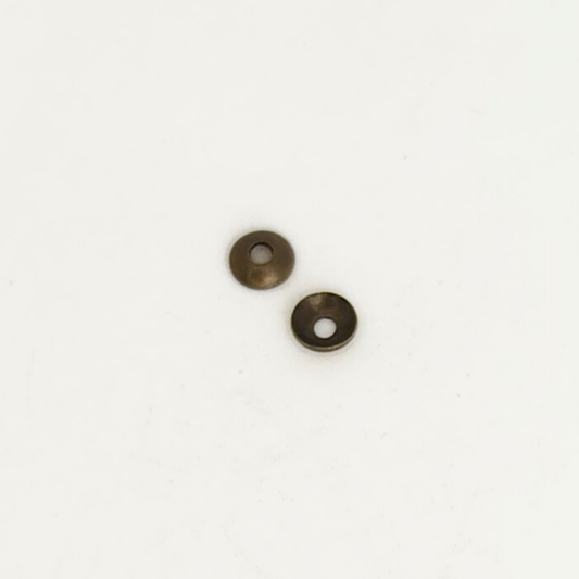 Antique Brass Cambered Cap 4mm