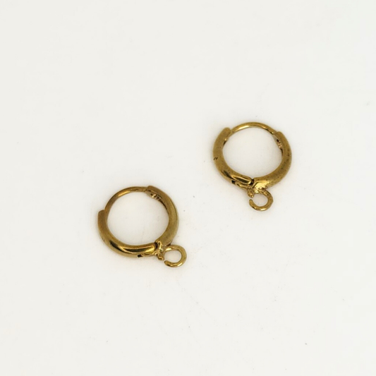Raw Brass Leverback 12x15mm