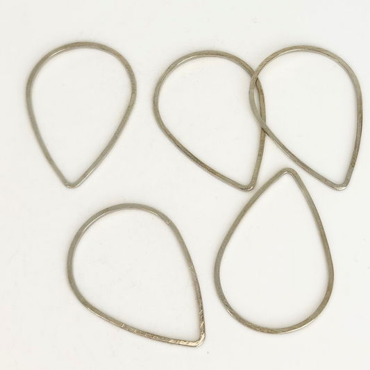 Silver Pear Frame 31x22mm
