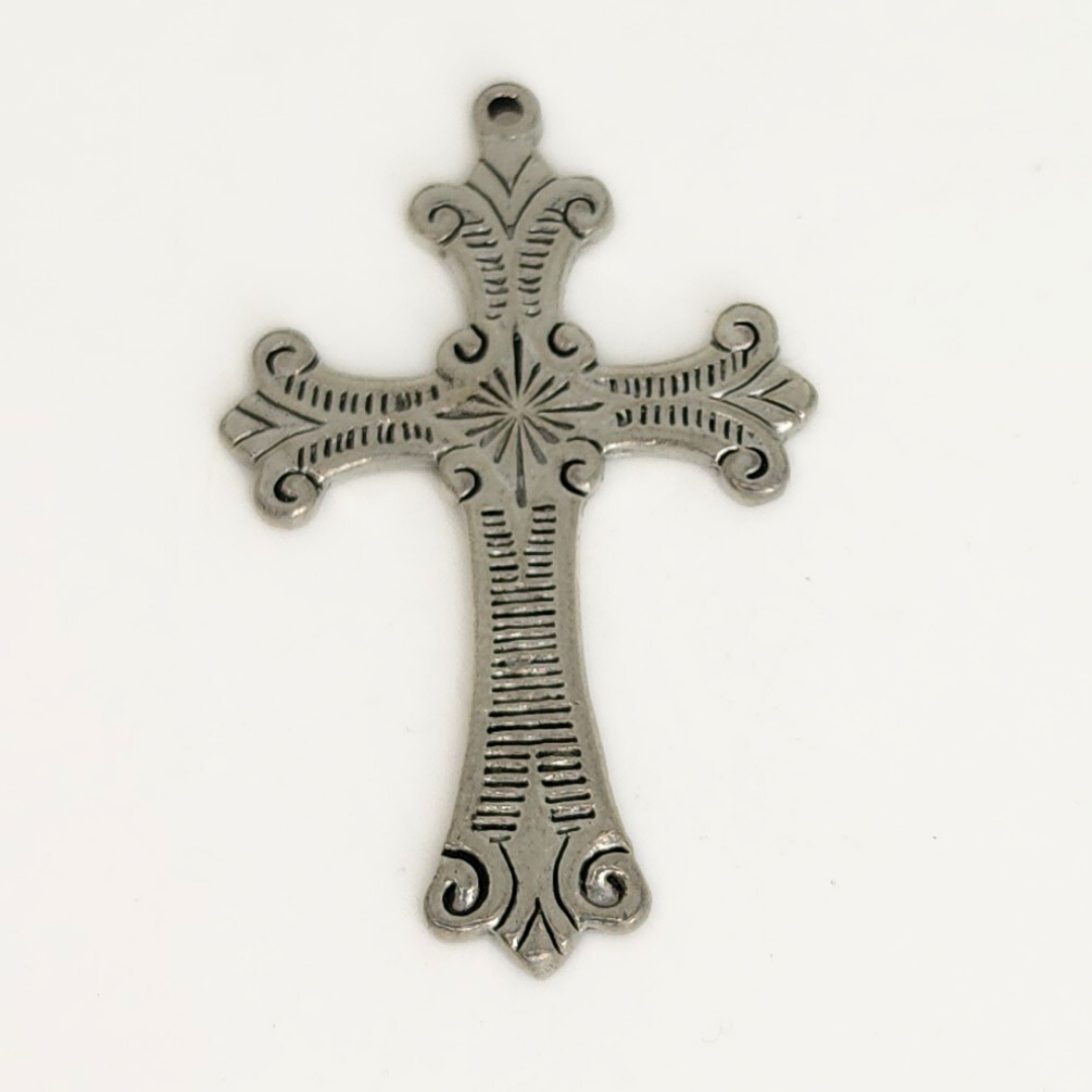 Stamped Cross 49x30mm