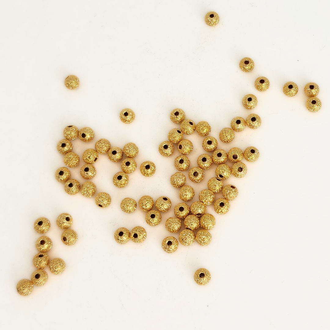 22K Stardust Sparkle Round 3mm