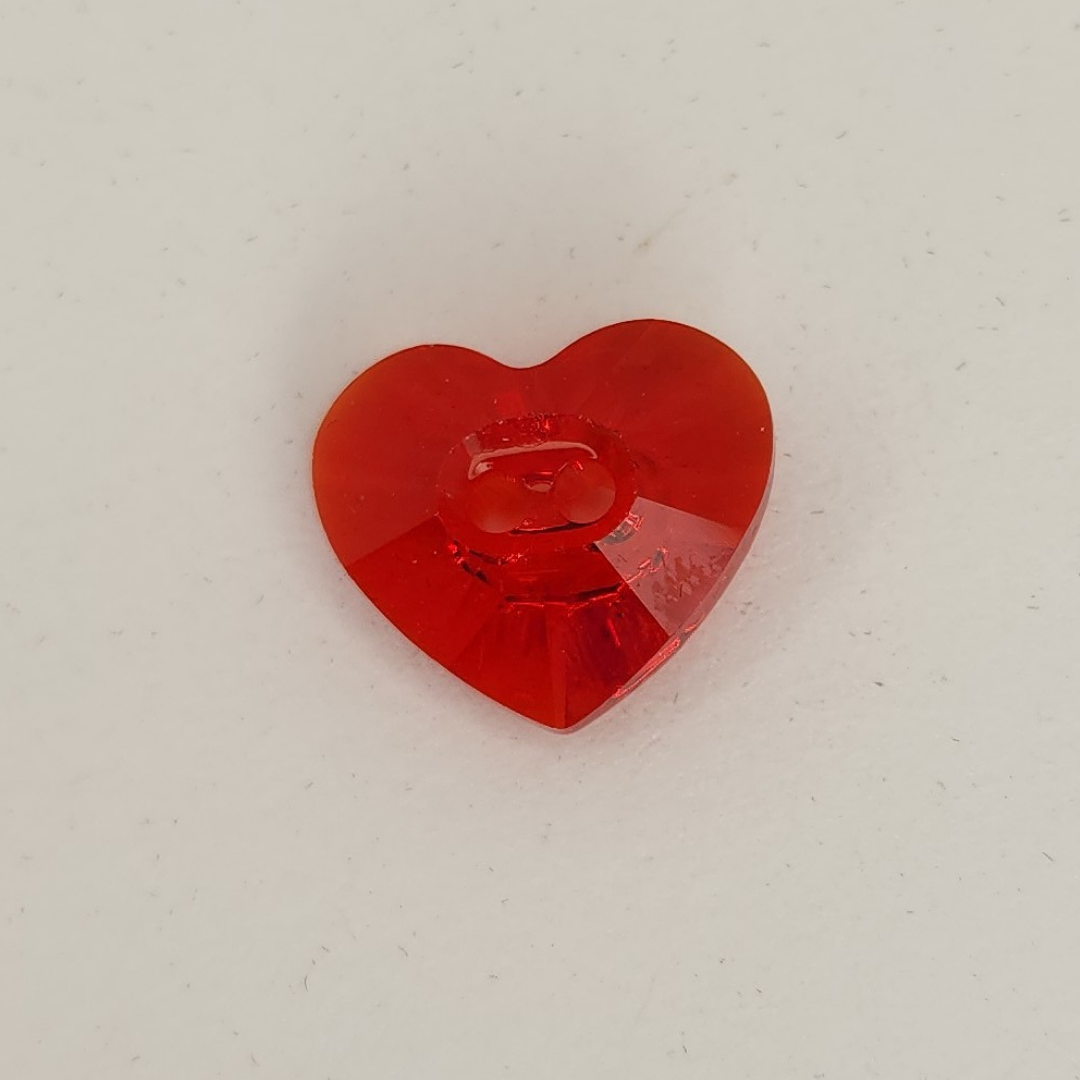 Heart Button 16x14mm