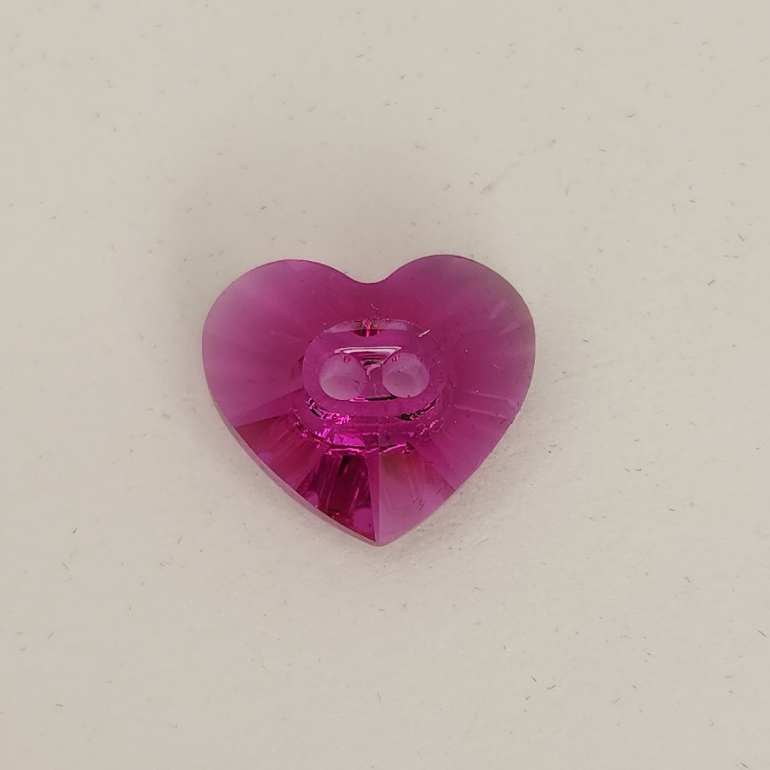 Heart Button 16x14mm