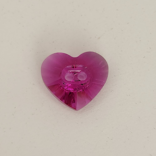 Heart Button 16x14mm