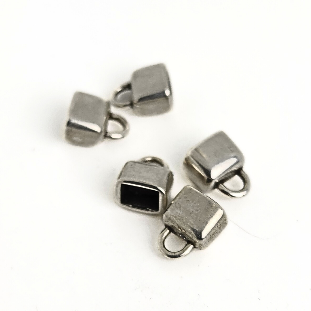 Medium Silver Double Wide End