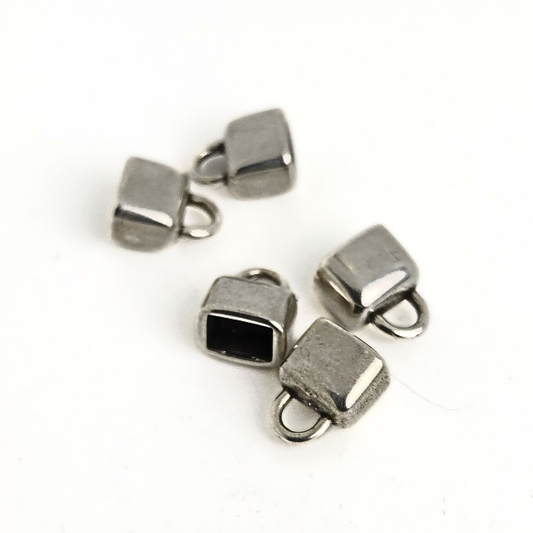 Medium Silver Double Wide End