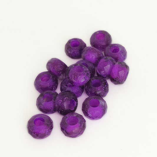 Purple Pansy Roller 8x12mm