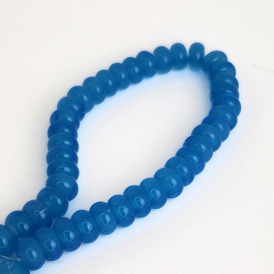 Blue Jade Rondelle 8x4mm