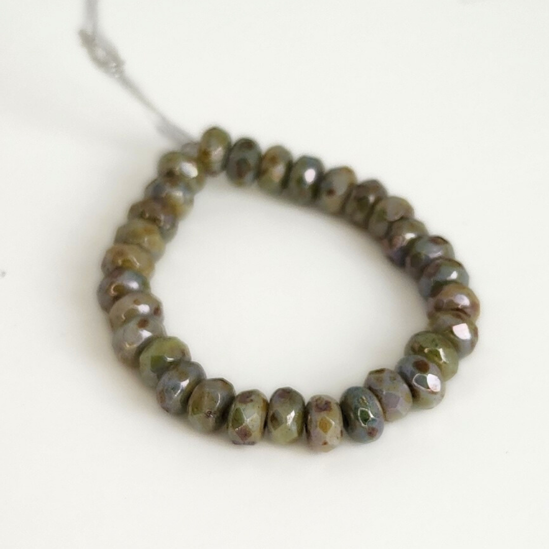 Irish Shine Luster Rondelle 5x3mm