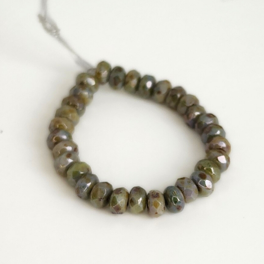 Irish Shine Luster Rondelle 5x3mm