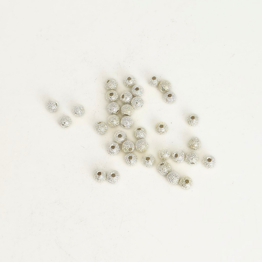 Silver Stardust Sparkle Round 3mm