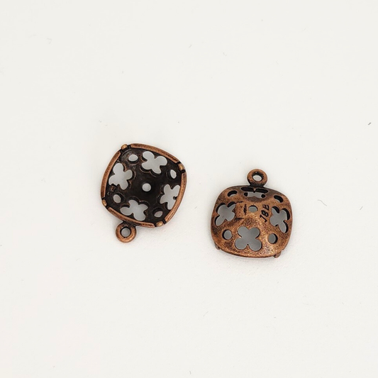 Cushion Square Bezel 1 Loop 14.5x12mm