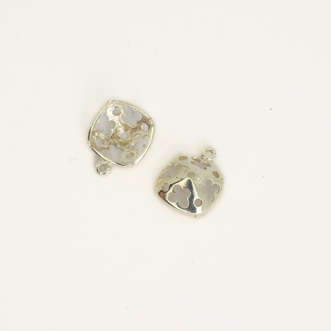Cushion Square Bezel 1 Loop 14.5x12mm
