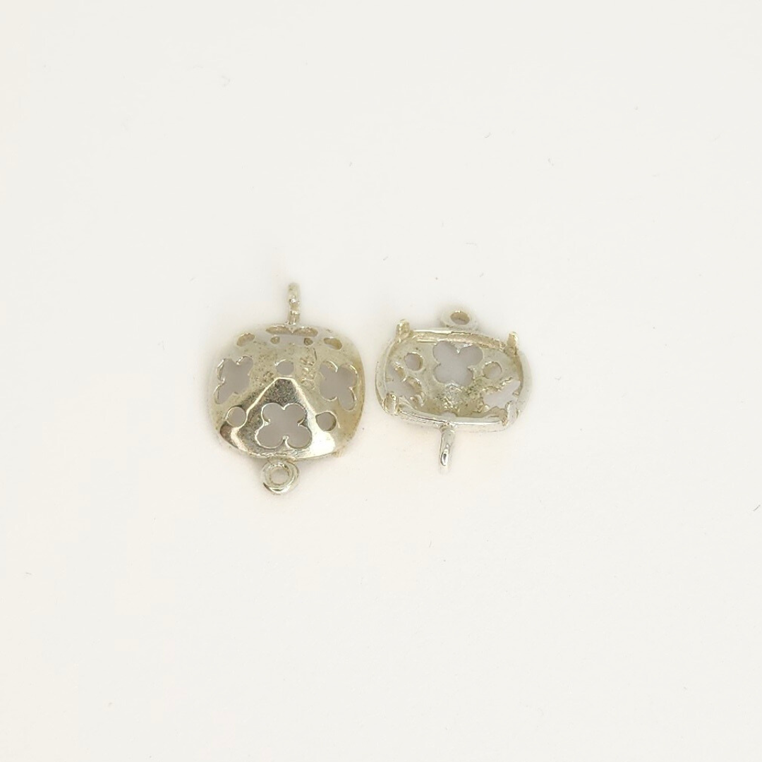 Cushion Square Bezel 2 Loop 17.5x12mm