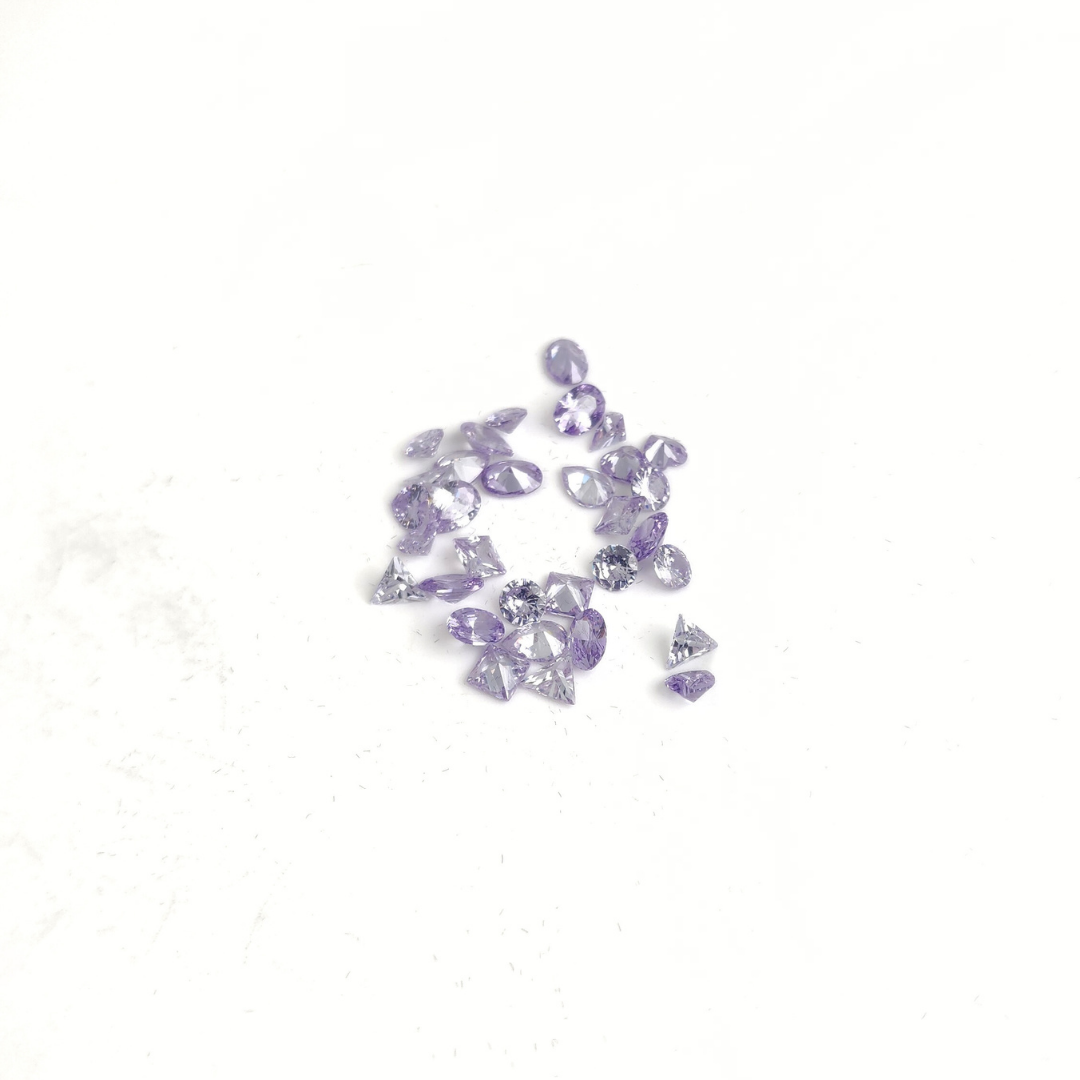 Floating Birthstone Assorted Shapes