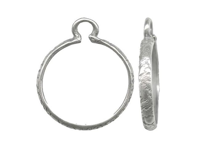 Antique Silver Rivoli Bezel 14mm