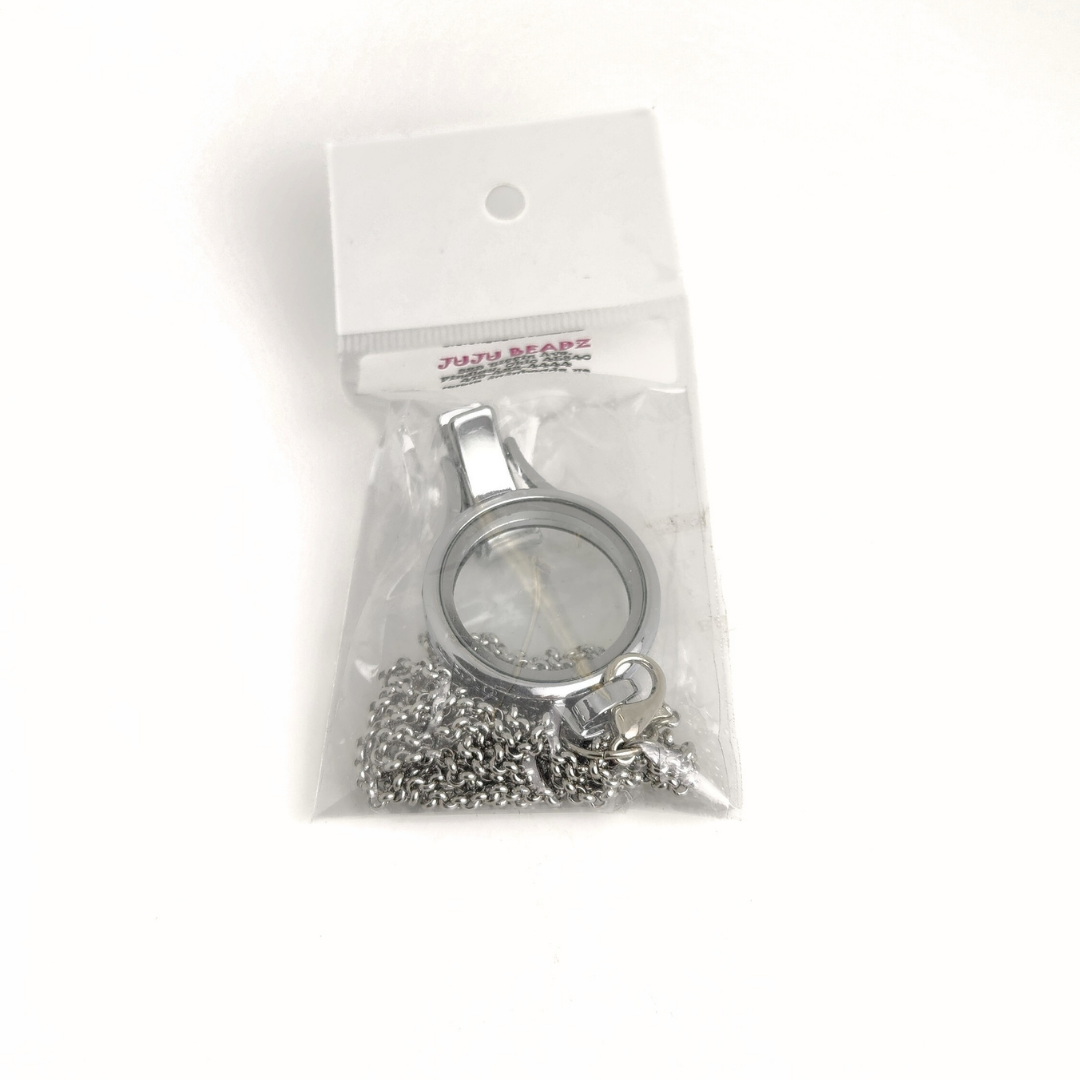 Plain Floating Locket Badge 30mm