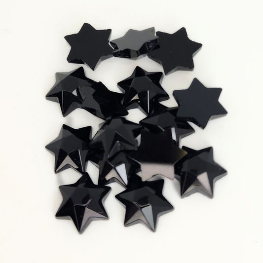 Jet Star Cabochon 14mm