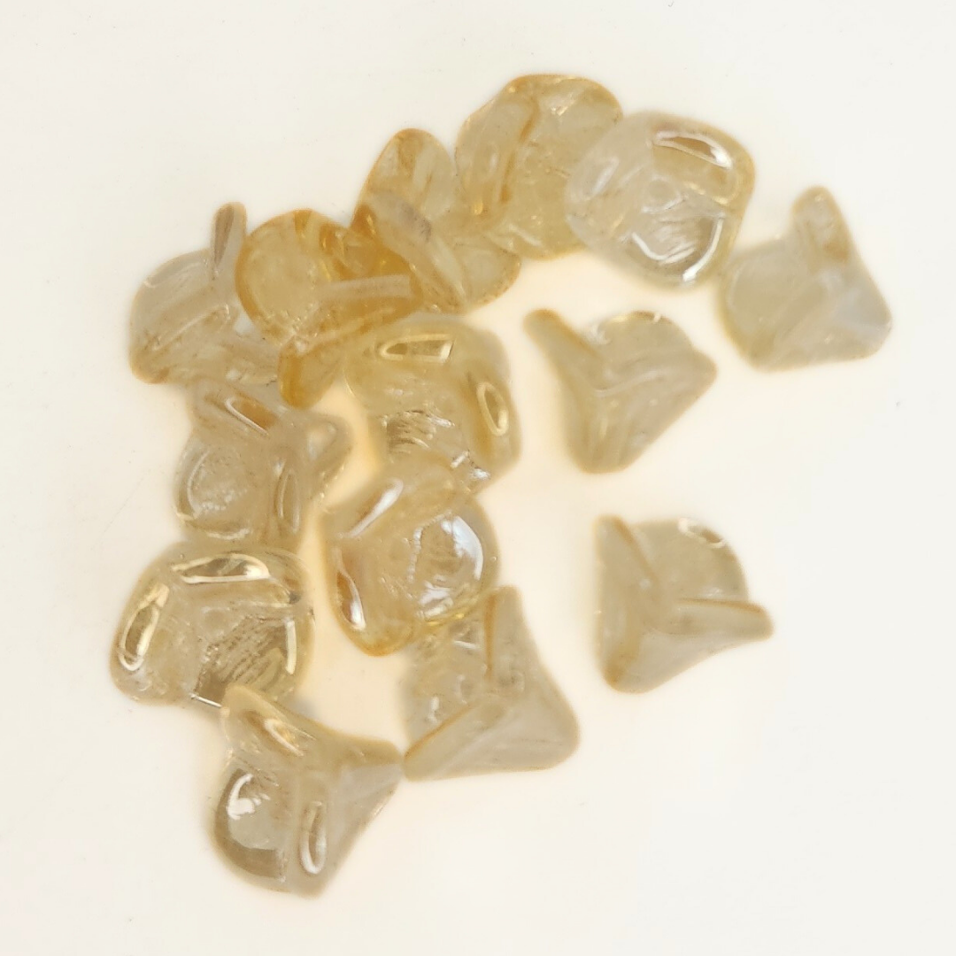 Light Topaz Luster Bell Flower 9x11mm