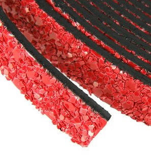 Red Glitter Flat 10mm