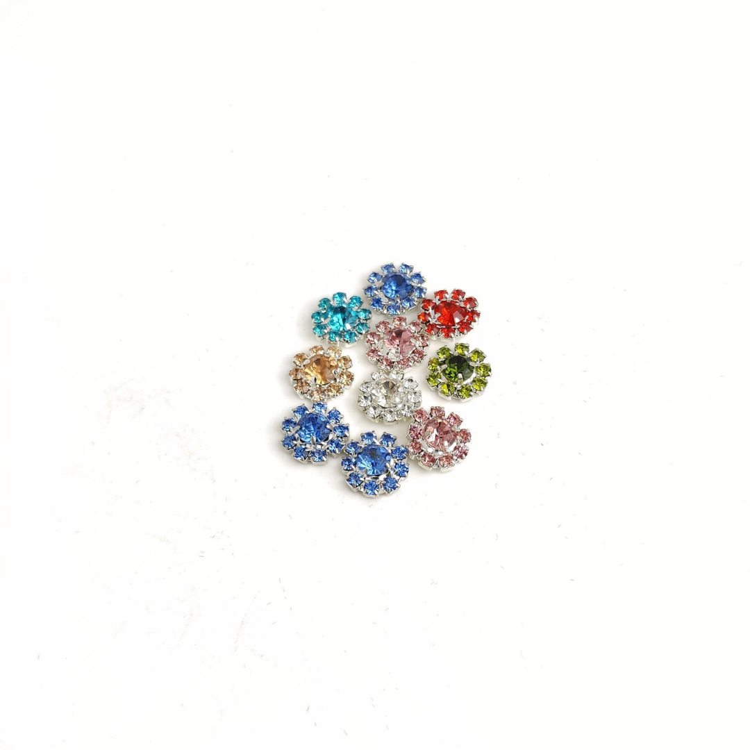 Rhinestone Flower 12mm