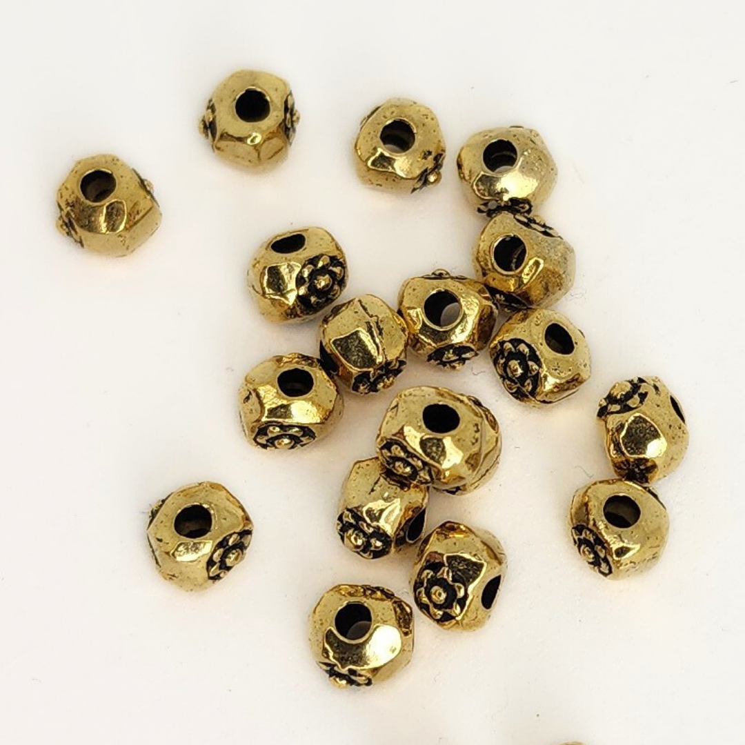 Flower Nugget Spacer 7x5mm