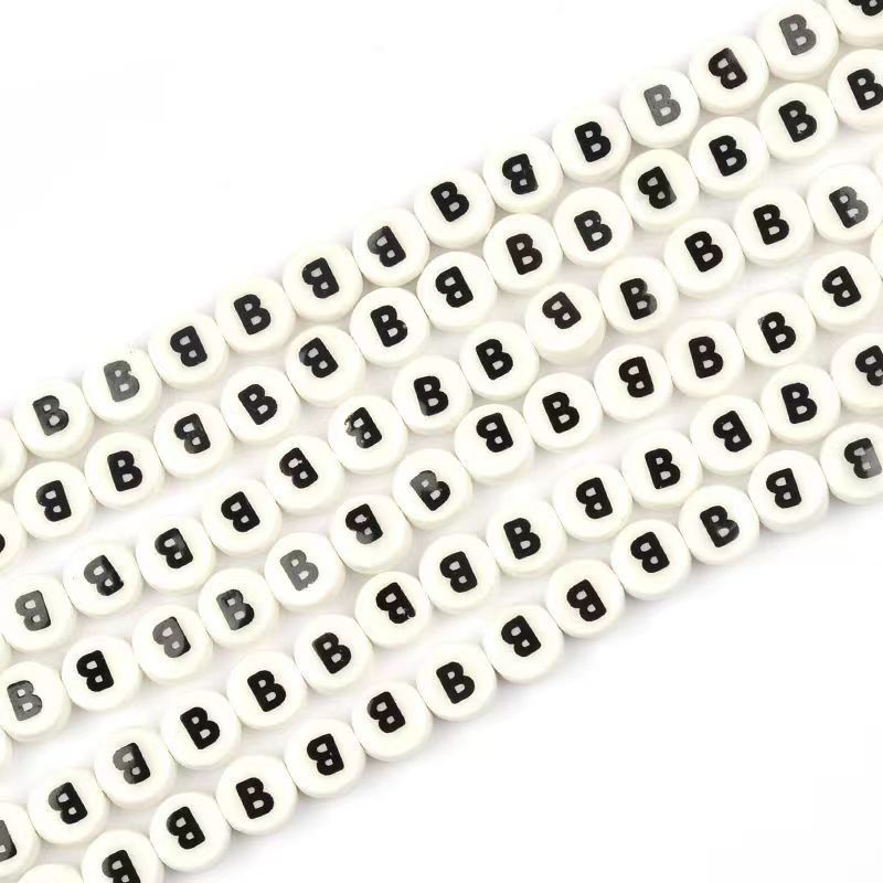 Ceramic Round Letters 8mm