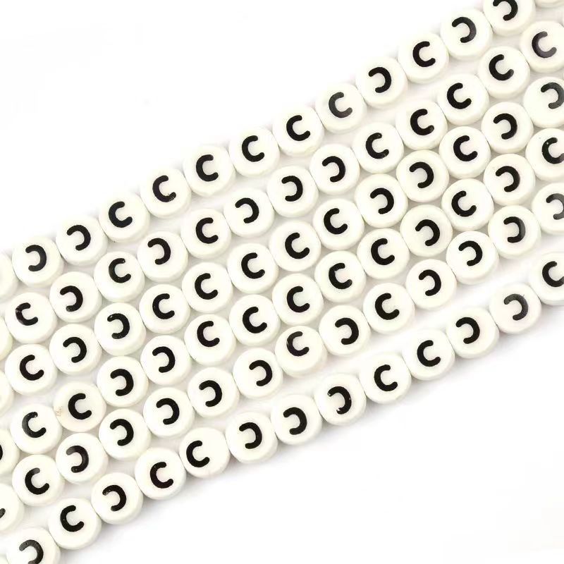 Ceramic Round Letters 8mm
