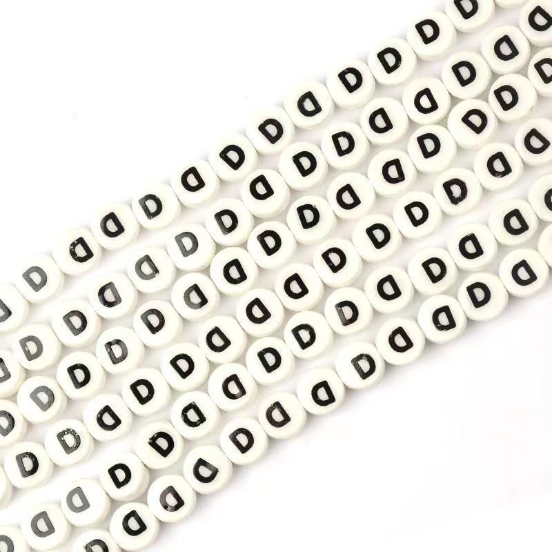 Ceramic Round Letters 8mm