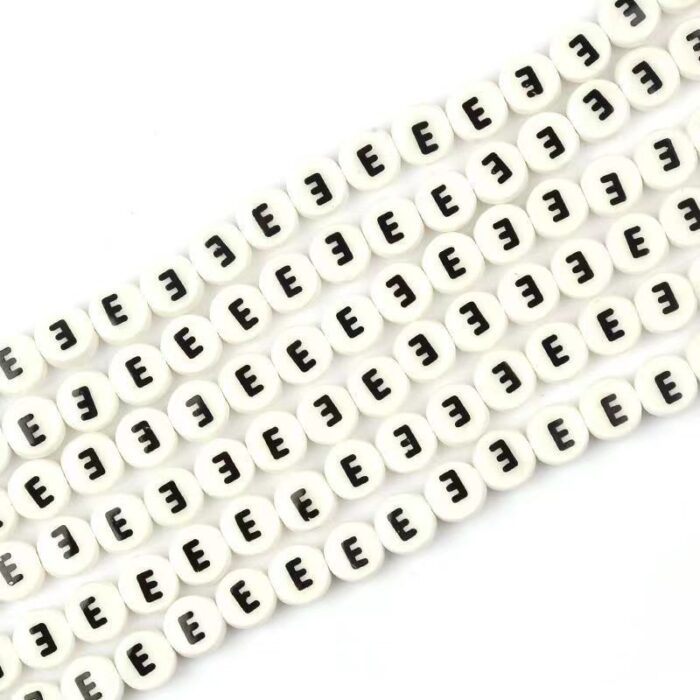 Ceramic Round Letters 8mm