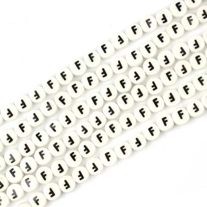 Ceramic Round Letters 8mm
