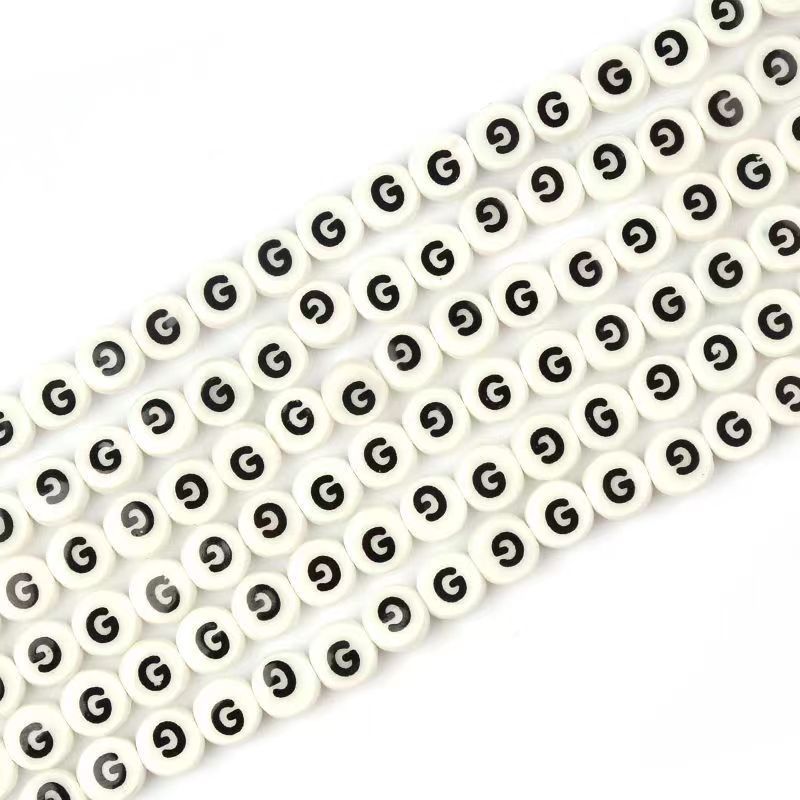 Ceramic Round Letters 8mm