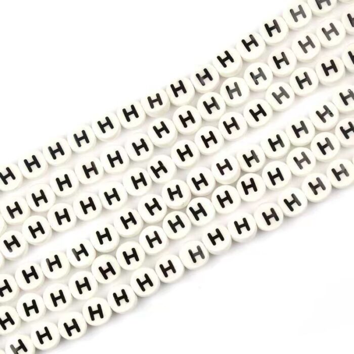 Ceramic Round Letters 8mm