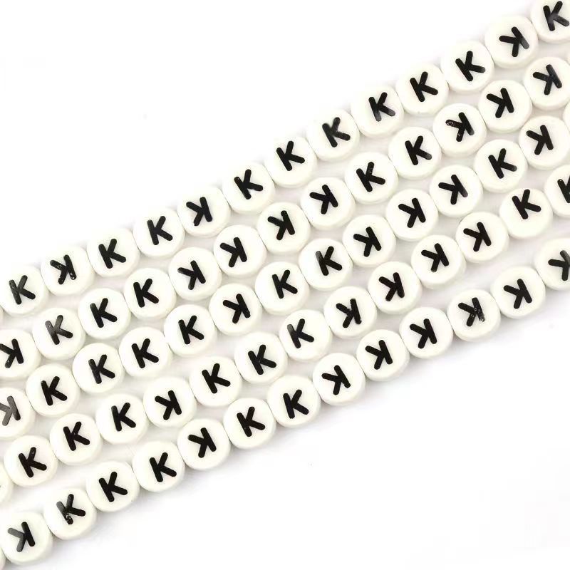 Ceramic Round Letters 8mm