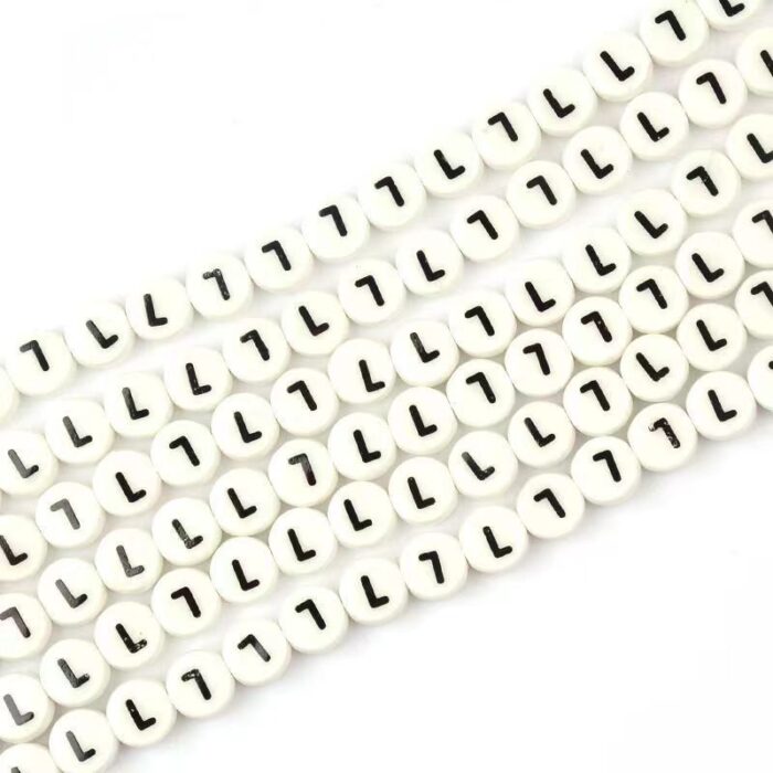 Ceramic Round Letters 8mm