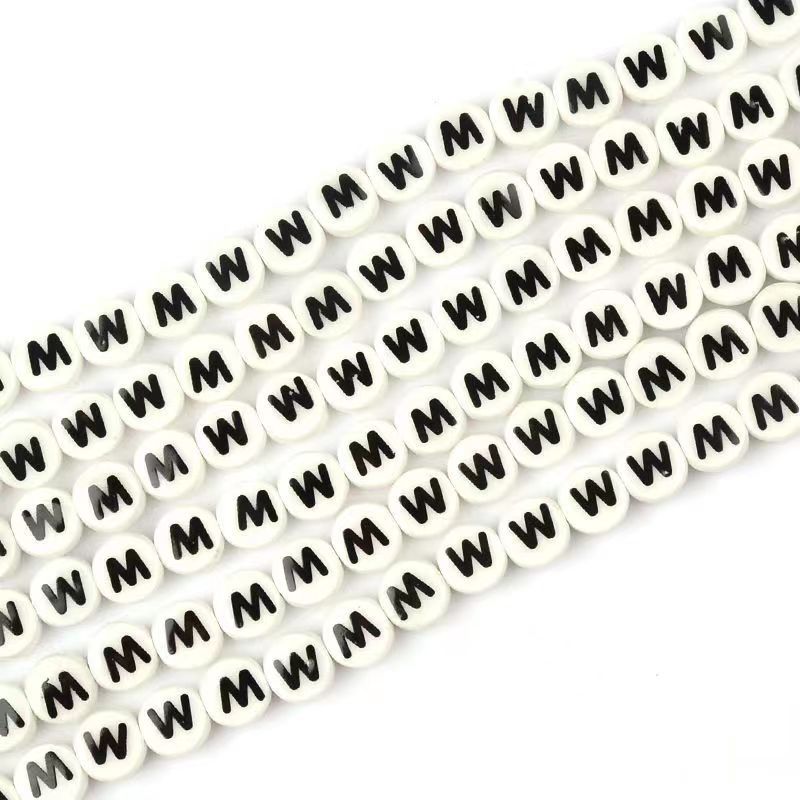 Ceramic Round Letters 8mm