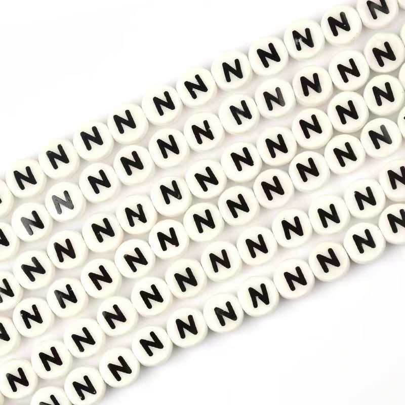 Ceramic Round Letters 8mm