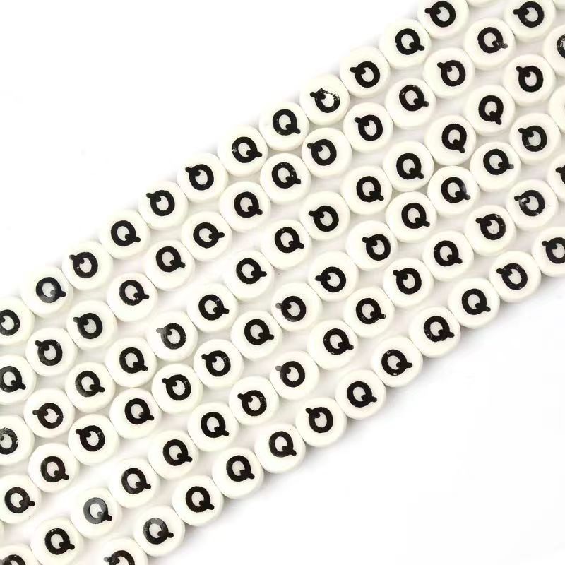 Ceramic Round Letters 8mm